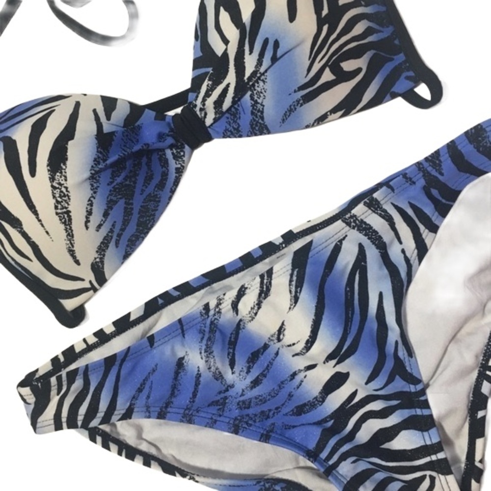 Arizona Blue White Zebra Bikini 👙